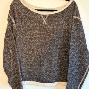 Relativity Navy and Gray Women's Sweater